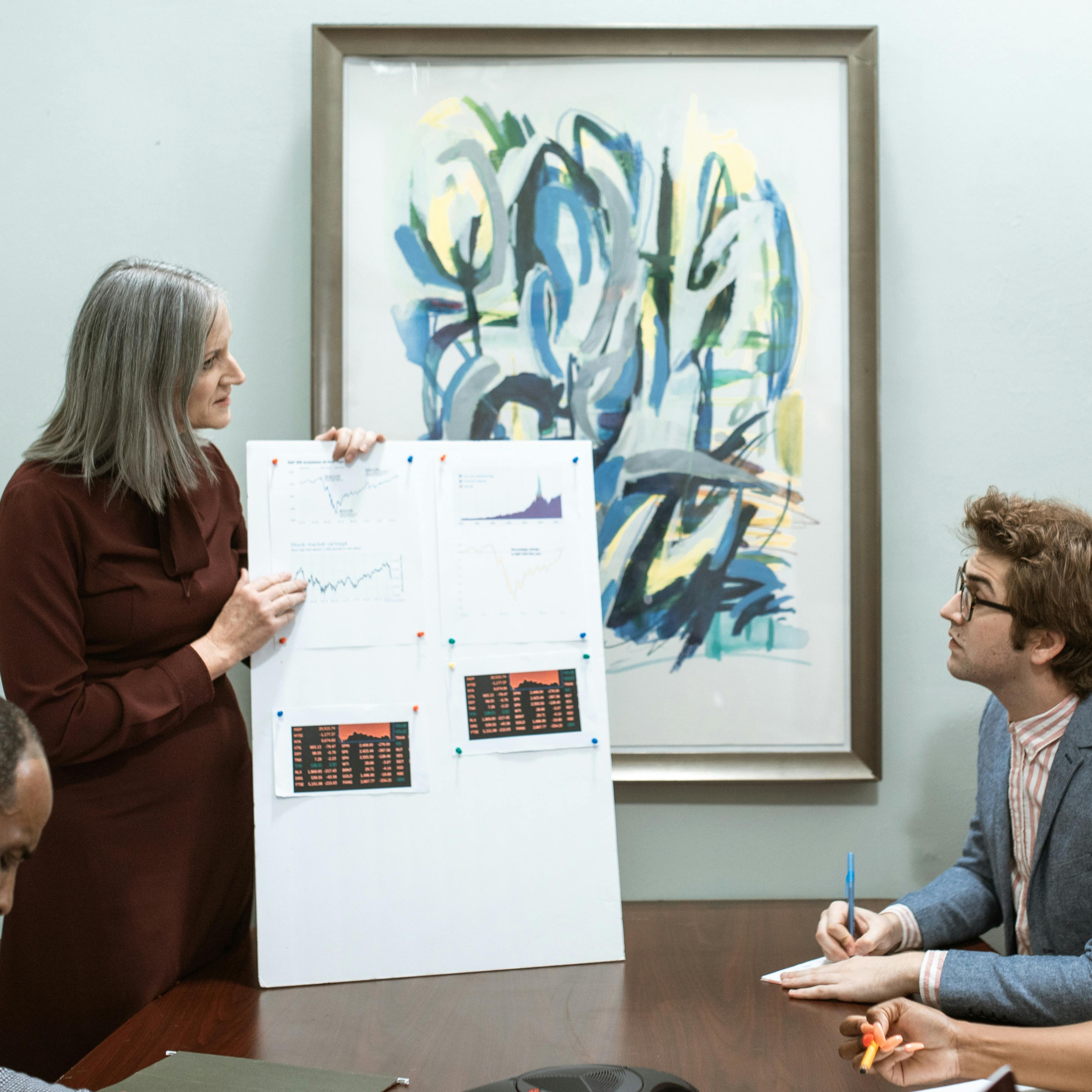 Creative team collaborating on brand strategy