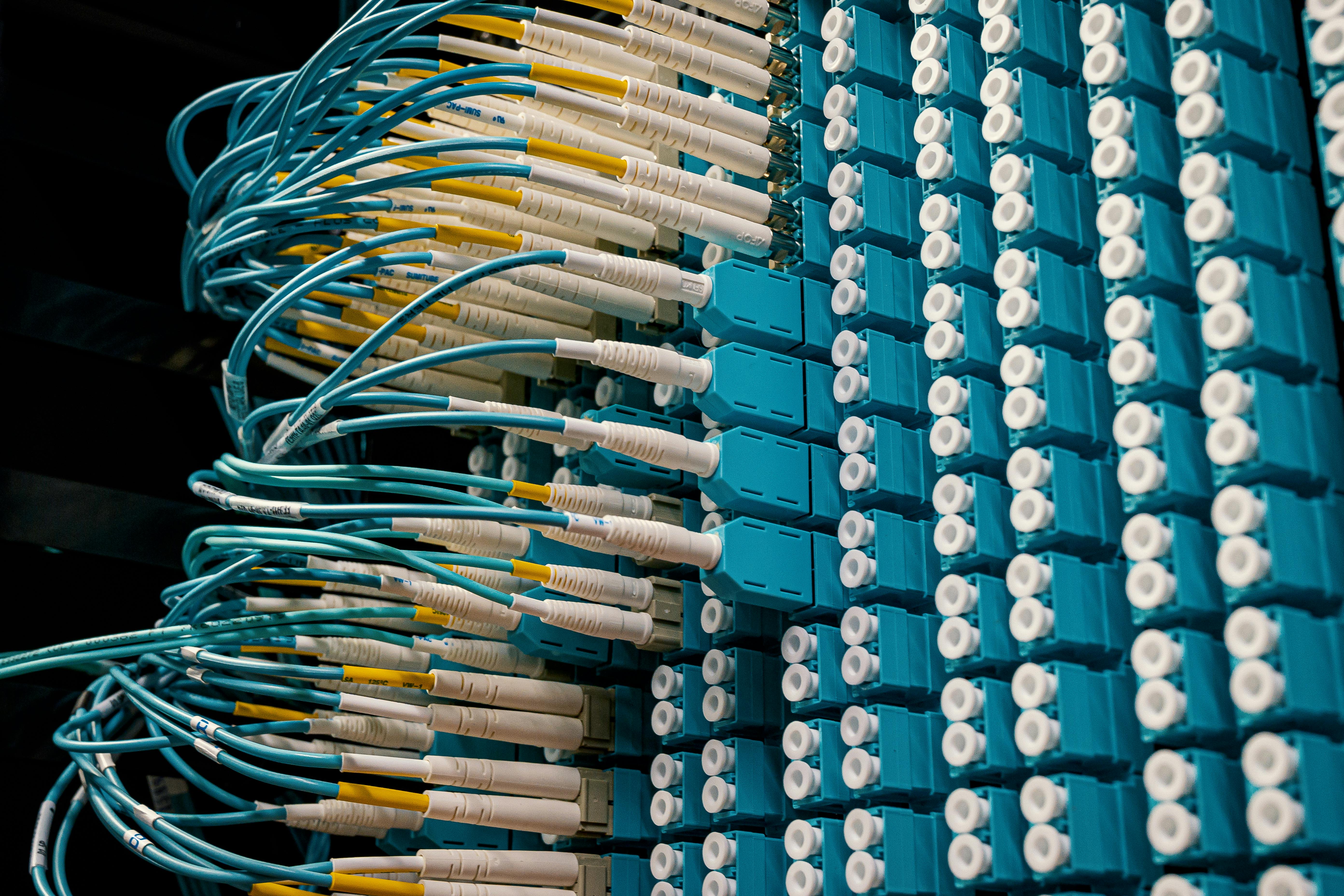 Fiber optic cables and networking equipment