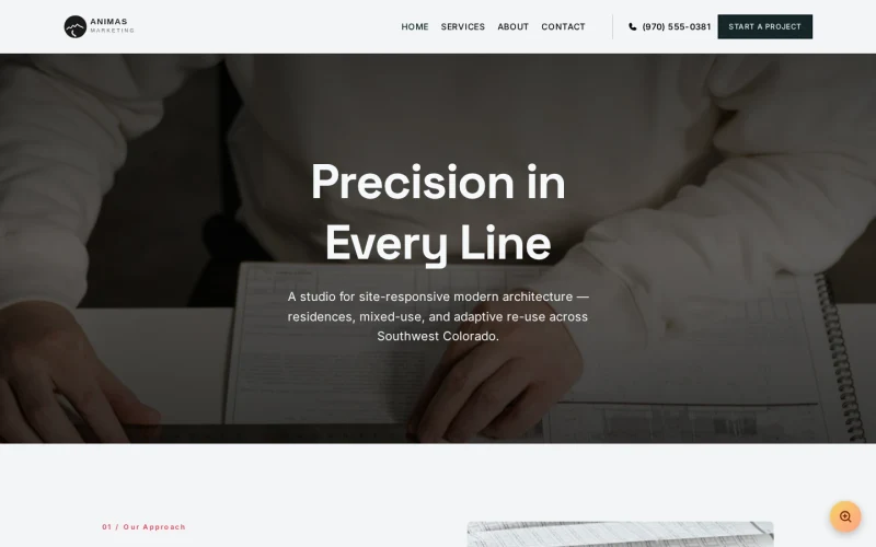 Architecture Studio template preview