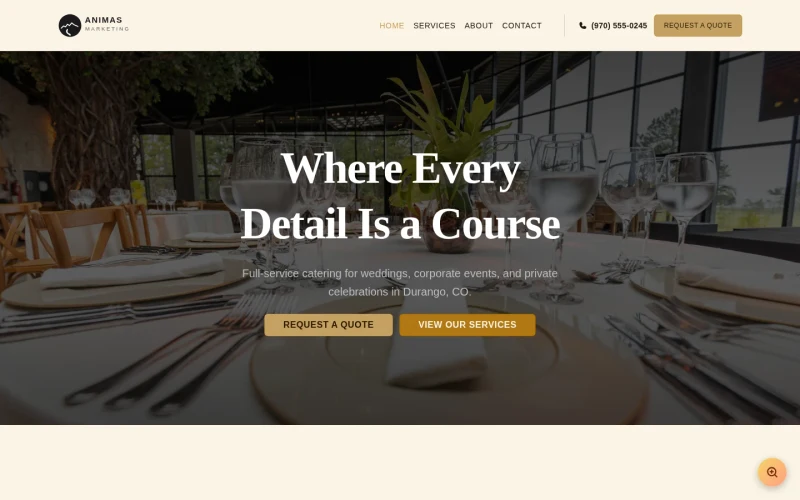 Catering Elegant template preview
