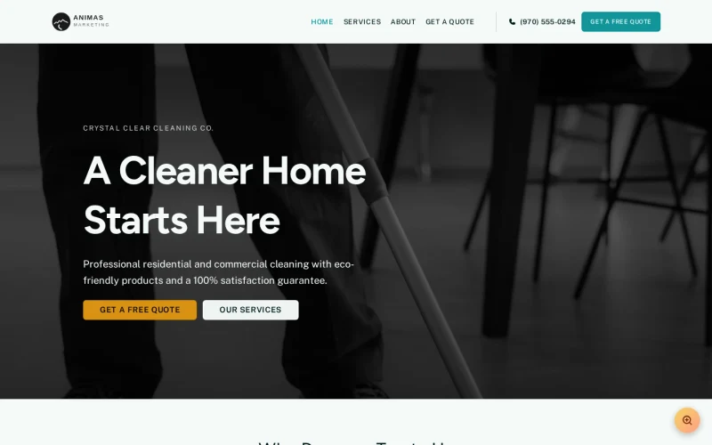 Cleaning Service Fresh template preview
