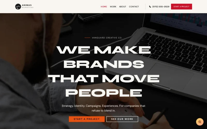 Creative Agency Bold template preview
