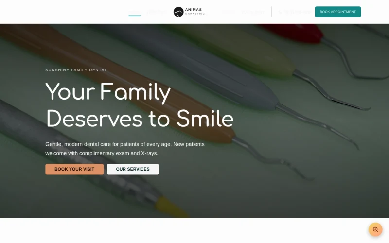 Dental Bright template preview