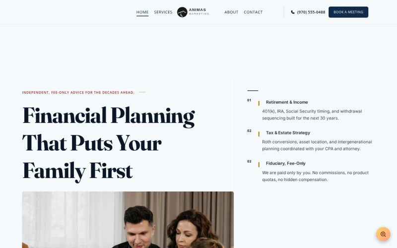 Financial Advisor Trust template preview