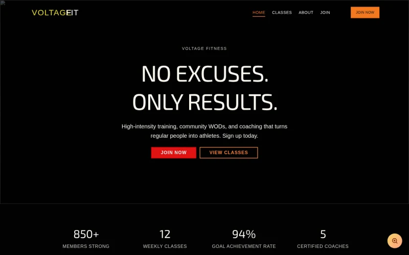 Fitness Energy template preview