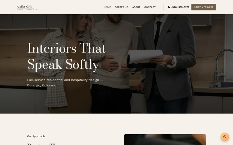 Interior Design Luxe template preview