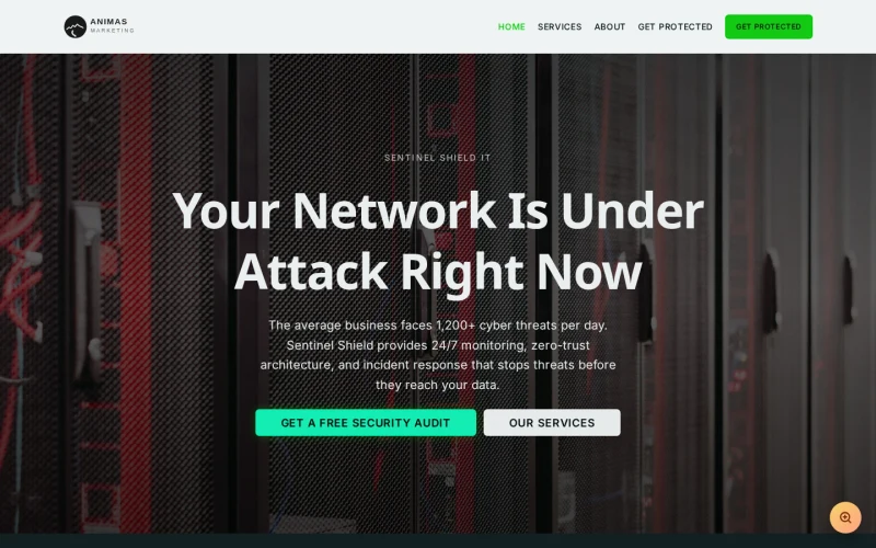 IT Services Cyber template preview