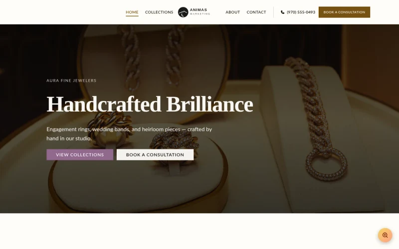Jewelry Boutique template preview