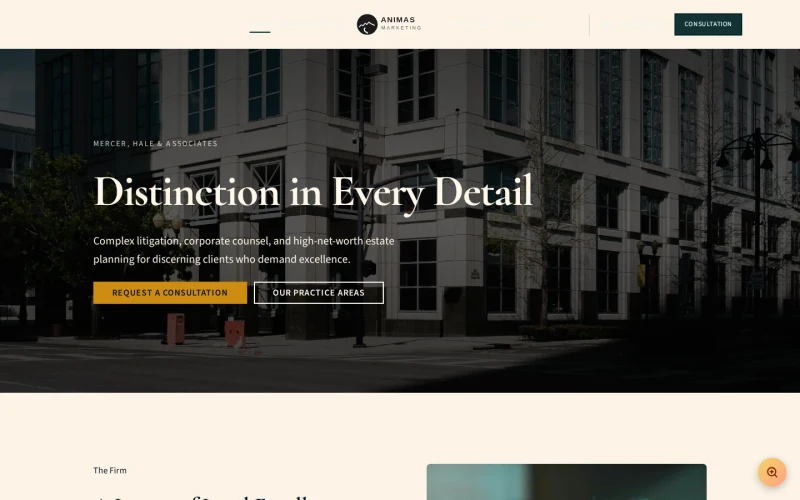 Law Firm Prestige template preview