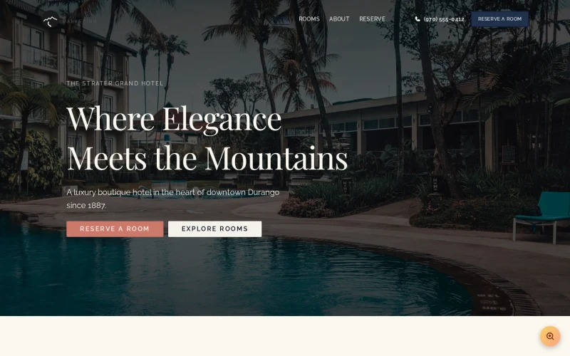 Luxury Hotel Grand template preview
