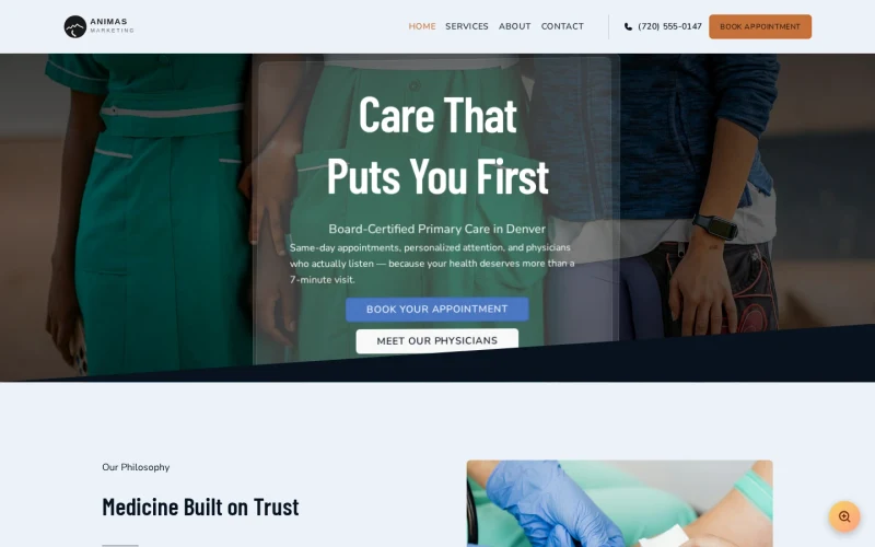 Medical Practice Vital template preview
