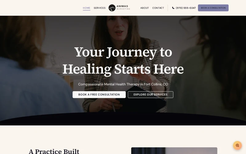Mental Health Gradient template preview