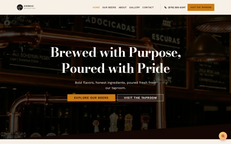 Micro Brewery Craft template preview