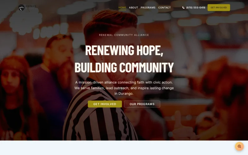 Nonprofit Church Renewal template preview