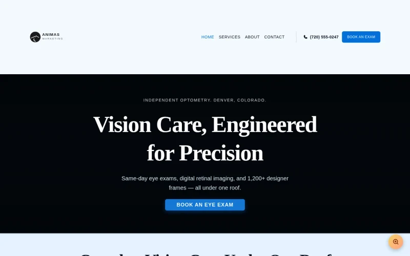 Optometry Modern template preview