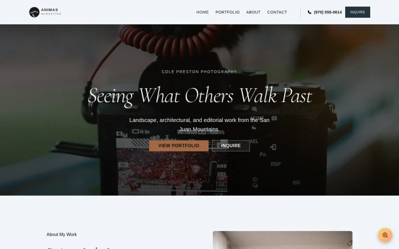 Photography Gallery template preview