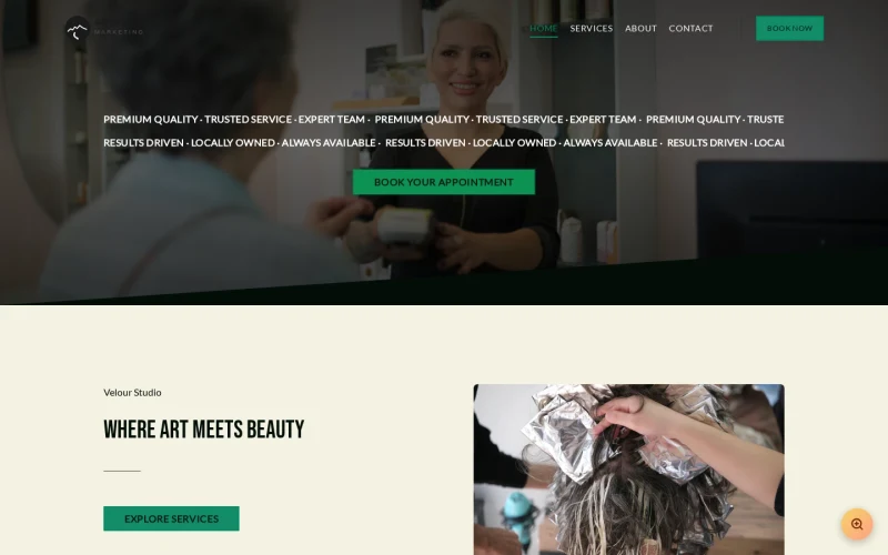 Salon Beauty Statement template preview