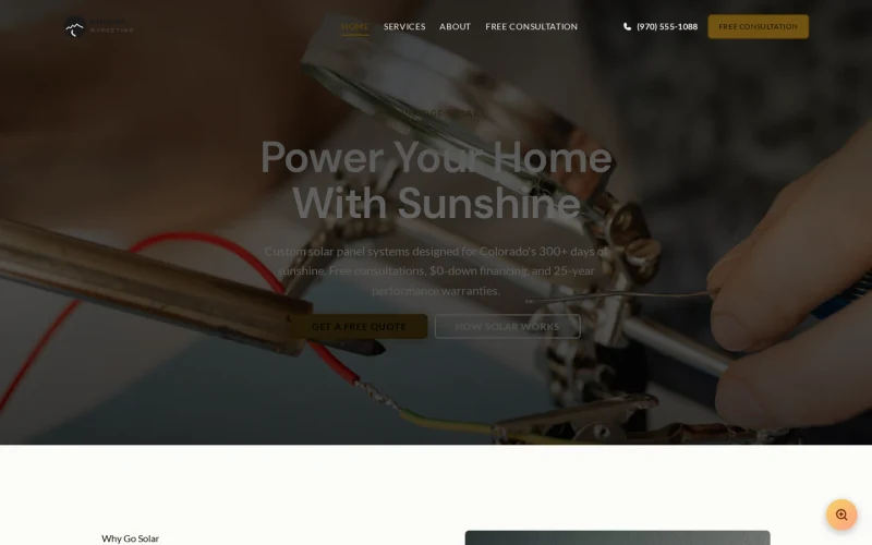 Solar Energy Clean template preview