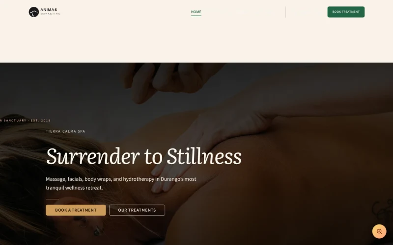 Spa Retreat template preview