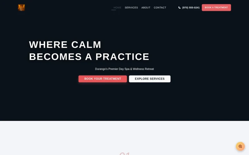 Spa Wellness Slate template preview