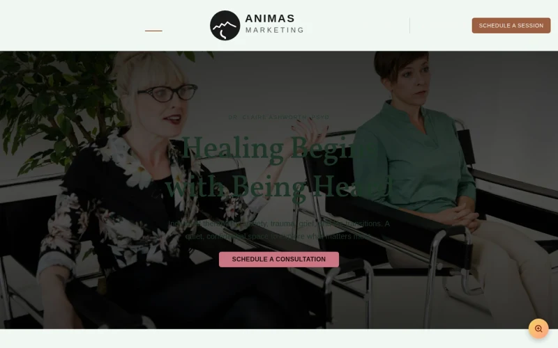 Therapist Calm template preview