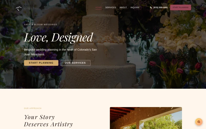 Wedding Modern template preview