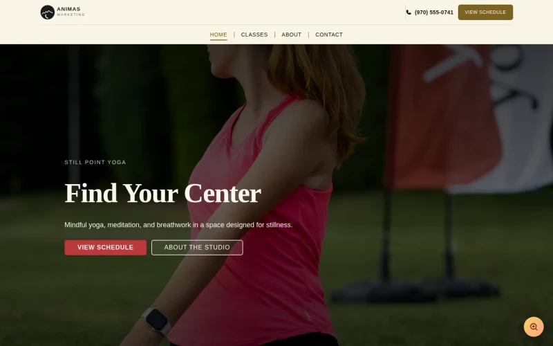 Yoga Zen template preview